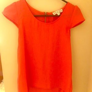 Pink Rose, salmon colored dress blouse.